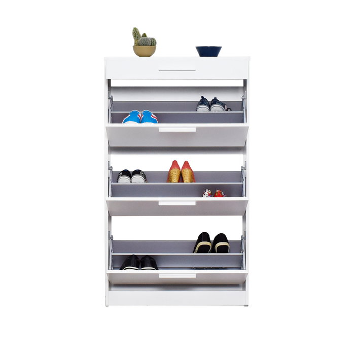 Hanah Home Zapatero Shc-431-Dd-1 Blanco y Diamante Hanah Home Zapatero Shc-431-Dd-1 Blanco y Diamante